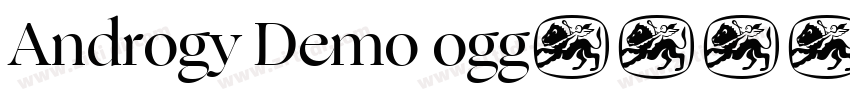 Androgy Demo ogg字体转换